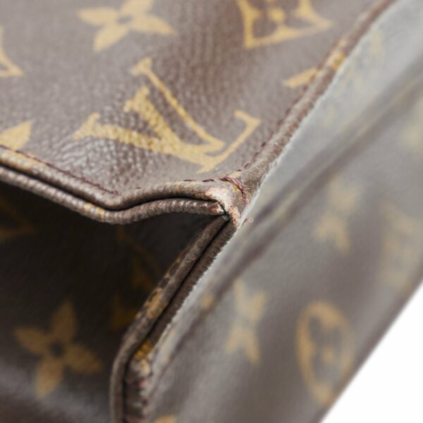 Brown LV Monogram Sac Plat Tote Bag - Image 7