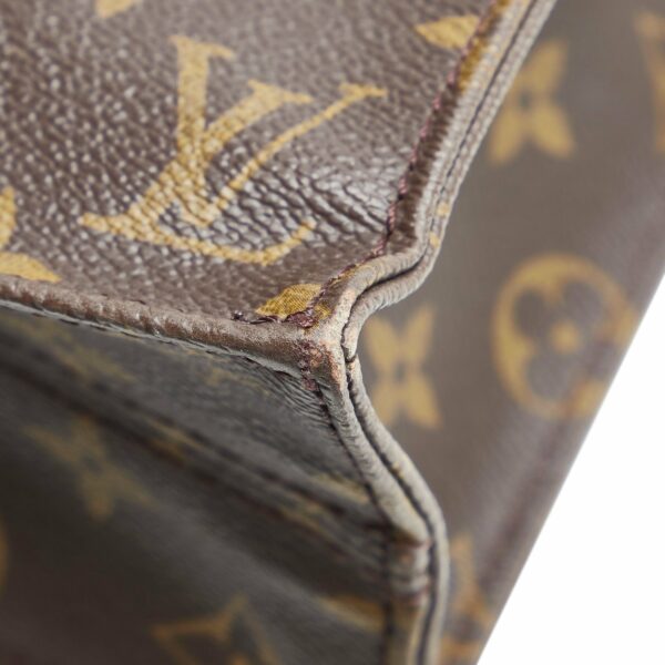 Brown LV Monogram Sac Plat Tote Bag - Image 8