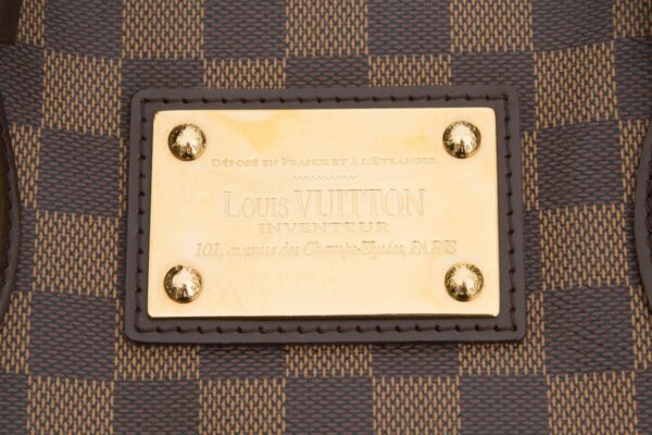 LV 2008 Brown Damier Ebene Hamstead Handbag - Image 9