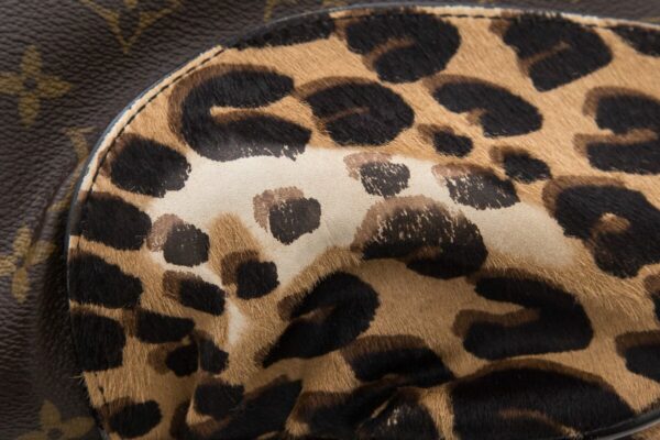 LV Brown Monogram Leopard Polly Handbag - Image 5