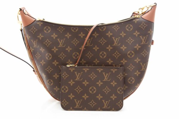 LV Brown Reverse Monogram Hobo - Image 6