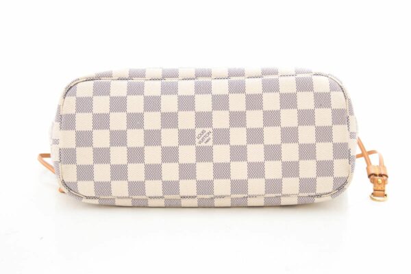 LV White Neverfull Damier Tote PM - Image 3