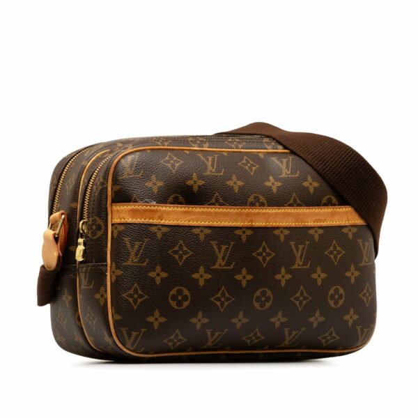 Brown LV Monogram Reporter PM Crossbody Bag - Image 2