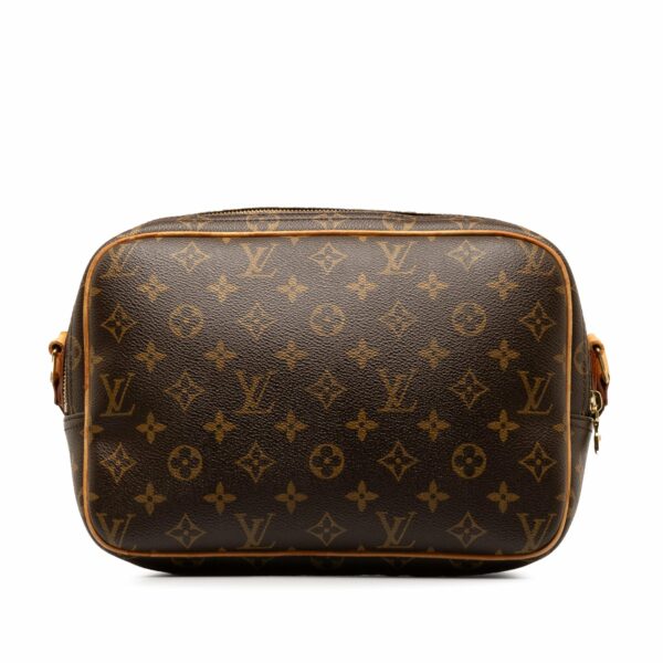 Brown LV Monogram Reporter PM Crossbody Bag - Image 3