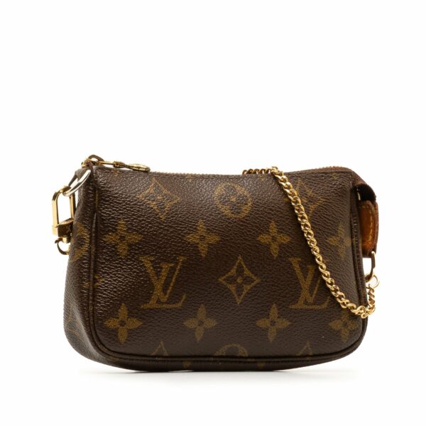 Brown LV Monogram Mini Pochette Accessoires Shoulder Bag - Image 2