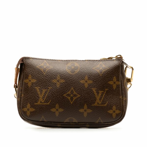 Brown LV Monogram Mini Pochette Accessoires Shoulder Bag - Image 3