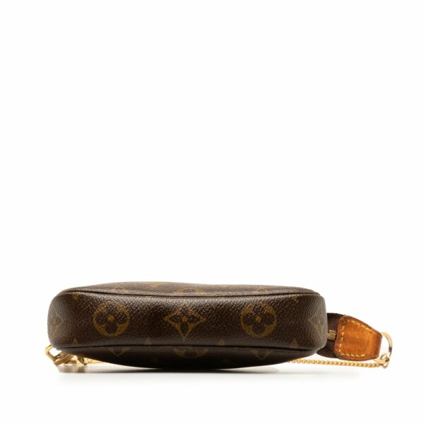 Brown LV Monogram Mini Pochette Accessoires Shoulder Bag - Image 4