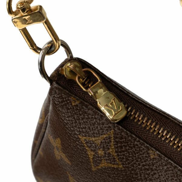 Brown LV Monogram Mini Pochette Accessoires Shoulder Bag - Image 8