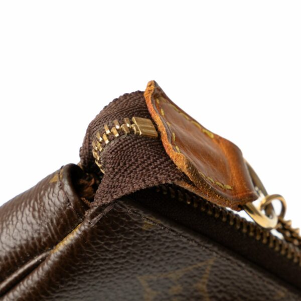 Brown LV Monogram Mini Pochette Accessoires Shoulder Bag - Image 9