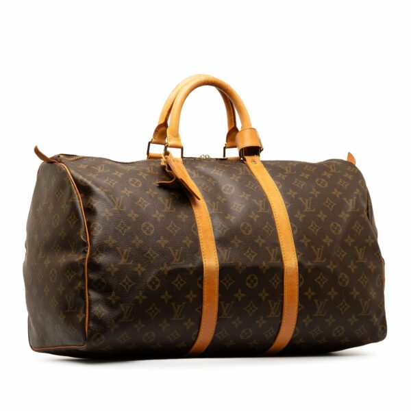 Brown LV Monogram Keepall 50 Travel Bag - Image 2