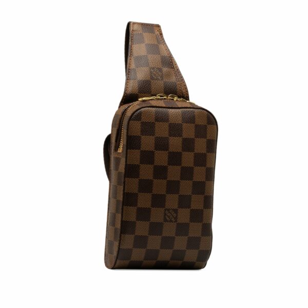 Brown LV Damier Ebene Geronimos Crossbody Bag - Image 2