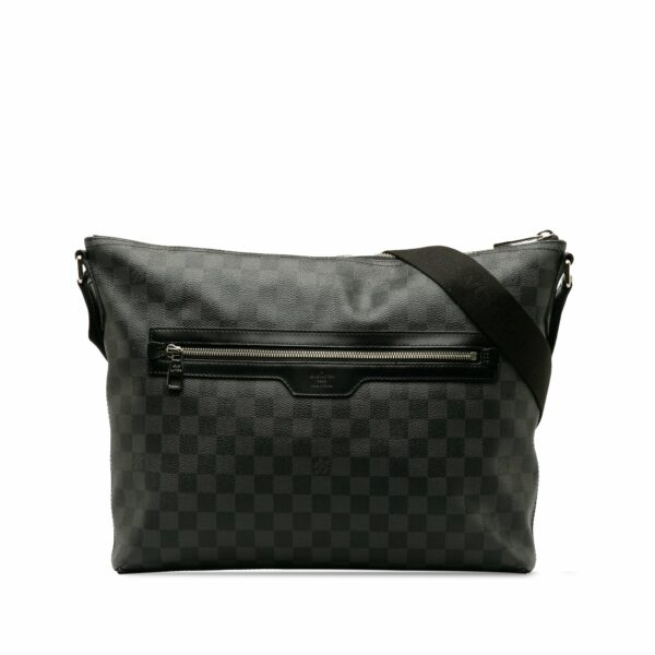 Black LV Damier Graphite Mick MM Crossbody Bag