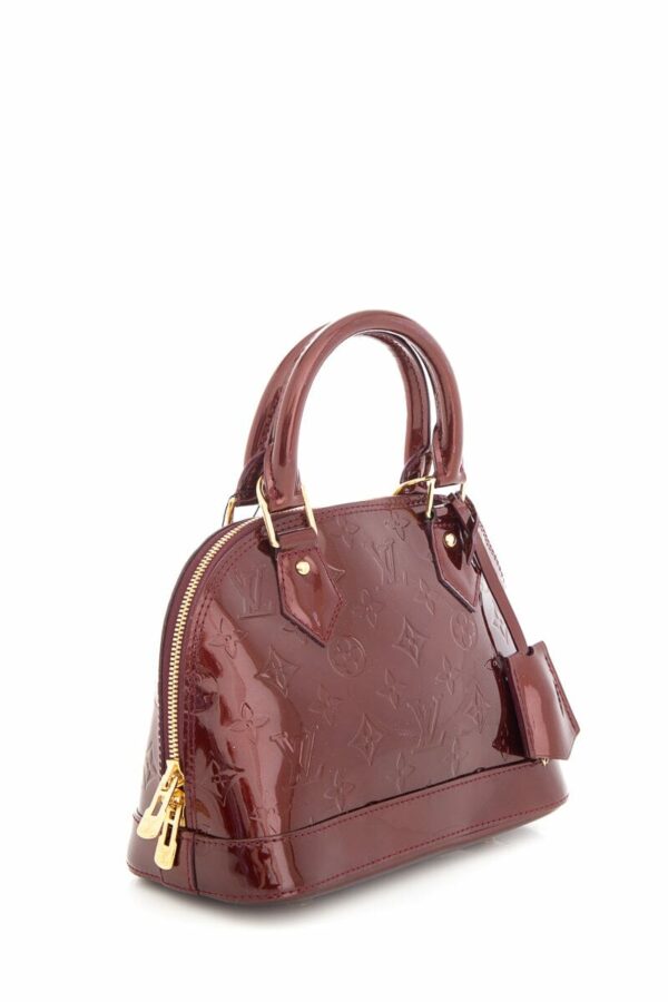 LV Red Patent Leather Vernis Alma Handbag - Image 2