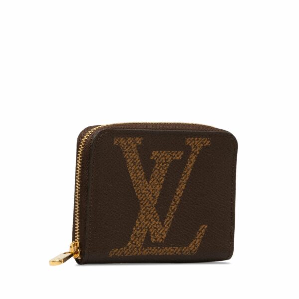 Brown LV Monogram Giant Reverse Zippy Coin Pouch - Image 2