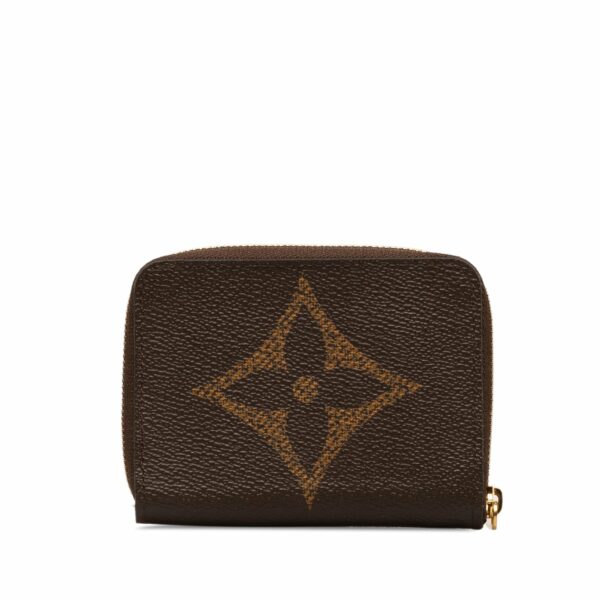 Brown LV Monogram Giant Reverse Zippy Coin Pouch - Image 3