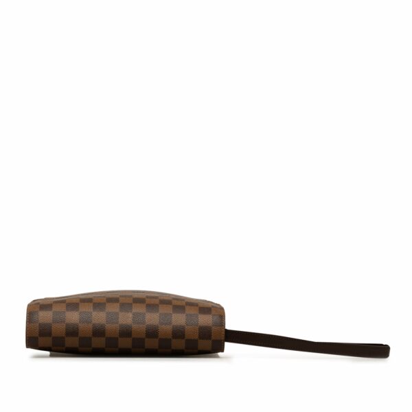 Brown LV Damier Ebene Pochette Saint Louis Clutch Bag - Image 4