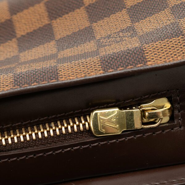 Brown LV Damier Ebene Pochette Saint Louis Clutch Bag - Image 8