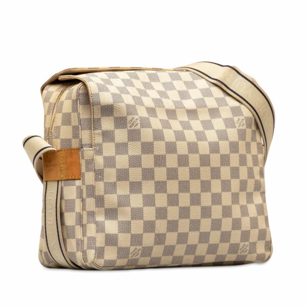 Beige LV Damier Azur Naviglio Crossbody Bag - Image 2