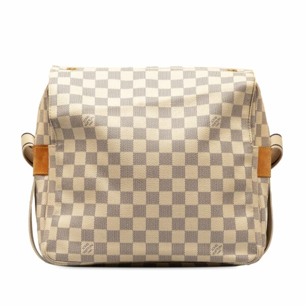 Beige LV Damier Azur Naviglio Crossbody Bag - Image 3