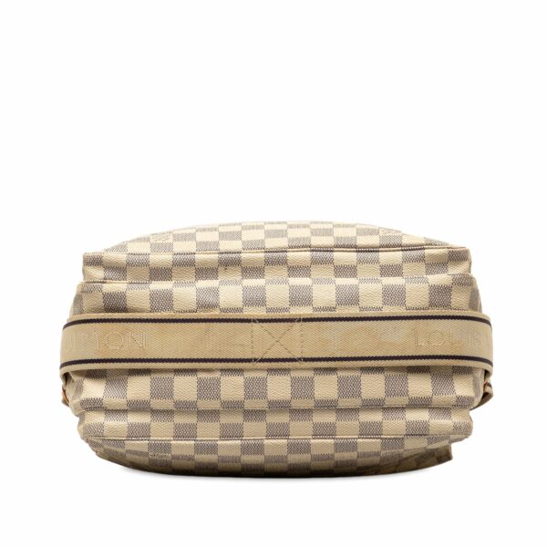 Beige LV Damier Azur Naviglio Crossbody Bag - Image 4