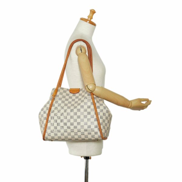 White LV Damier Azur Propriano Tote Bag - Image 17