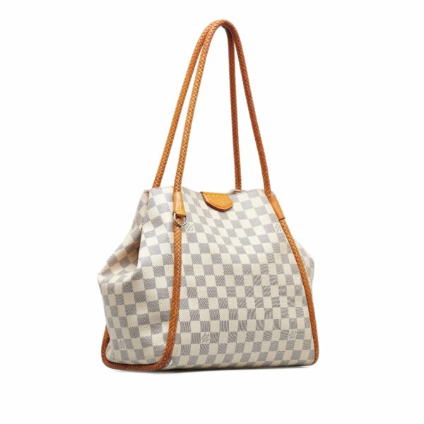 White LV Damier Azur Propriano Tote Bag - Image 2