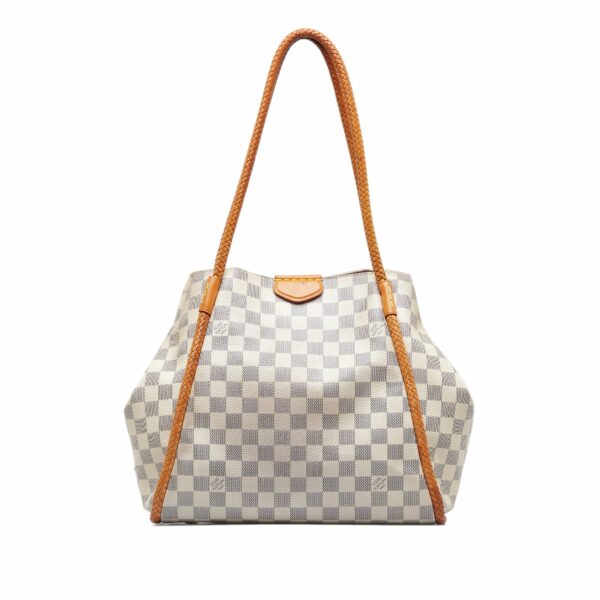 White LV Damier Azur Propriano Tote Bag - Image 3