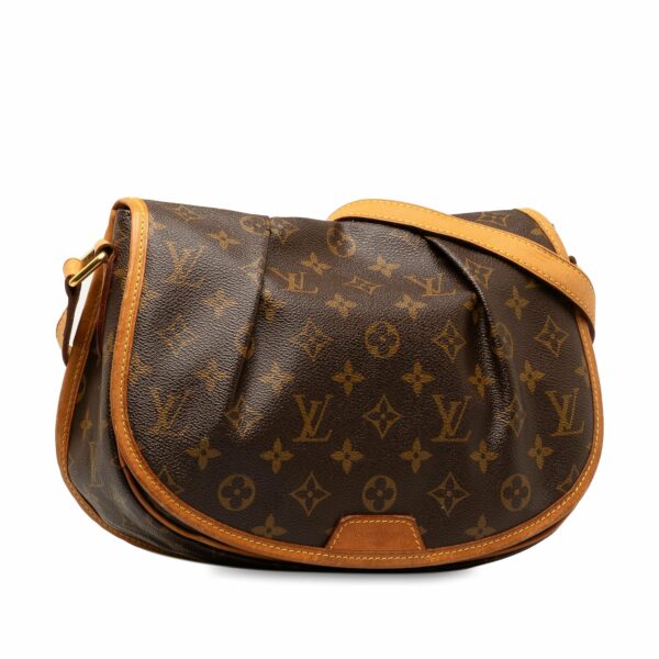 Brown LV Monogram Menilmontant PM Crossbody Bag - Image 2