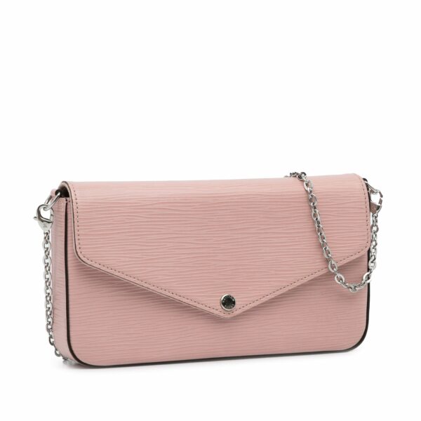 Pink LV Epi Pochette Felicie Crossbody Bag - Image 2