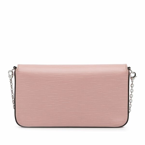 Pink LV Epi Pochette Felicie Crossbody Bag - Image 4