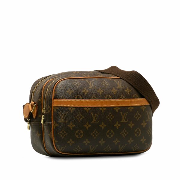 Brown LV Monogram Reporter PM Crossbody Bag - Image 2