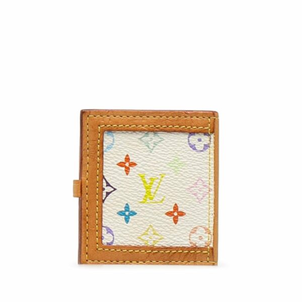 White LV Monogram Multicolore Mini Photo Holder - Image 3