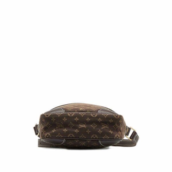 Brown LV Monogram Mini Lin Danube Crossbody Bag - Image 4