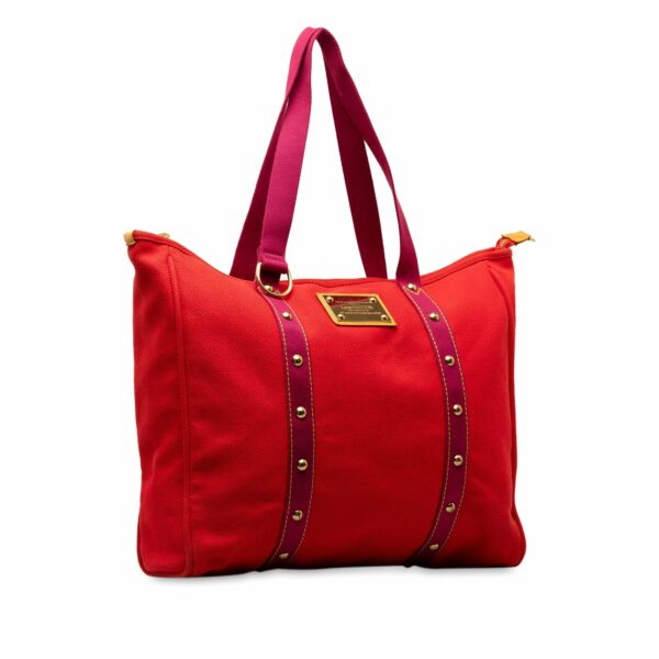 Red LV Antigua Cabas GM Tote Bag - Image 2