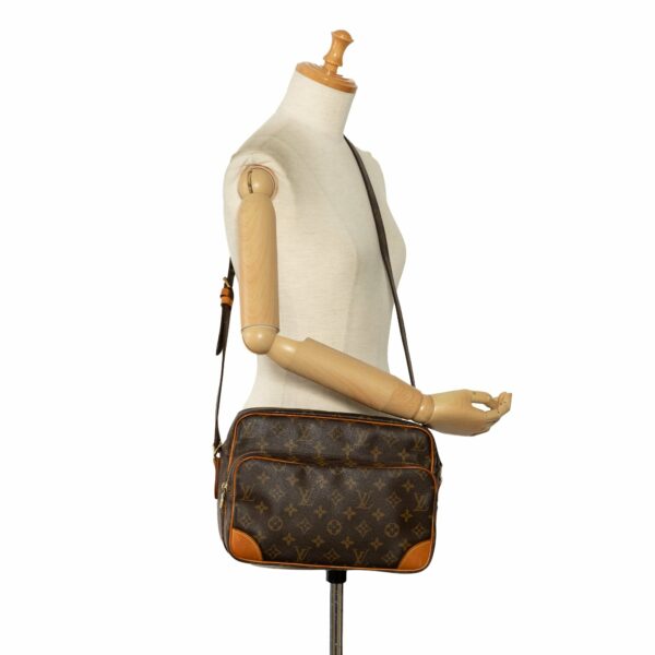 Brown LV Monogram Nil Crossbody Bag - Image 10