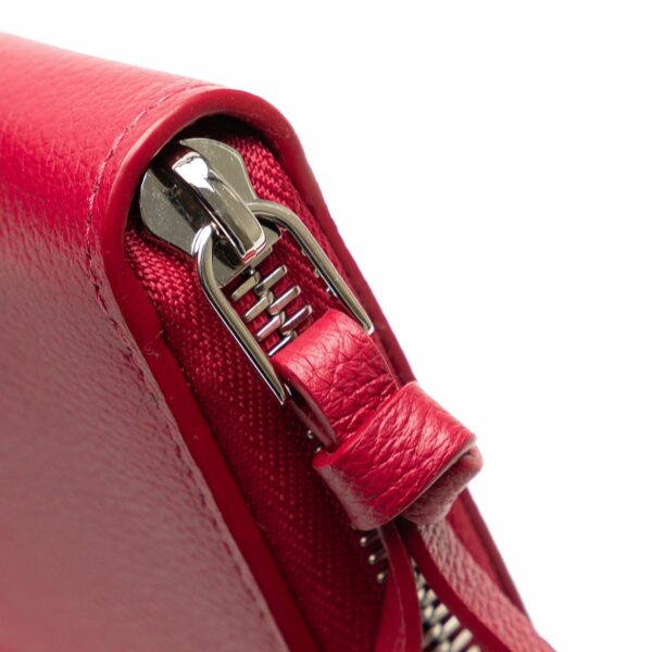 Red LV Lockme Zippy Wallet - Image 10