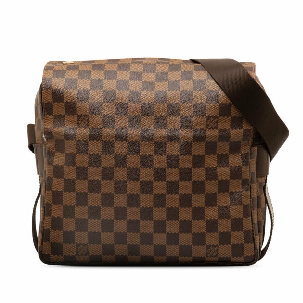 Brown LV Damier Ebene Naviglio Crossbody Bag