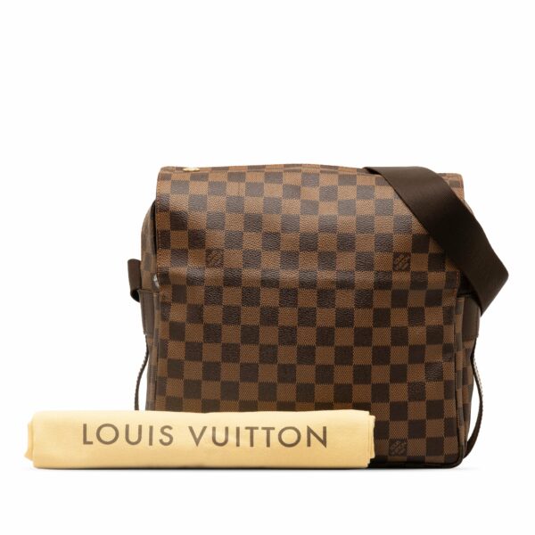 Brown LV Damier Ebene Naviglio Crossbody Bag - Image 10