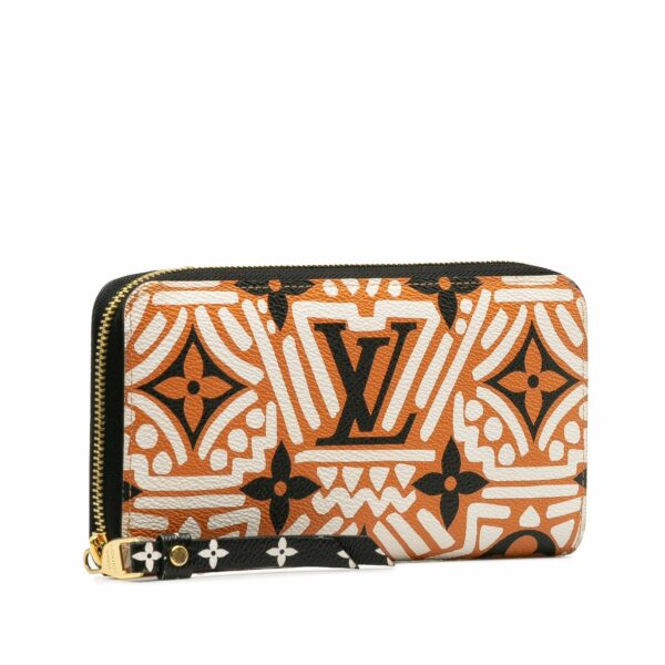 Brown LV Monogram Crafty Zippy Long Wallet - Image 2