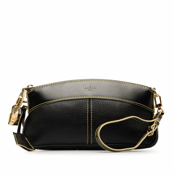 Black LV Suhali Lockit Clutch