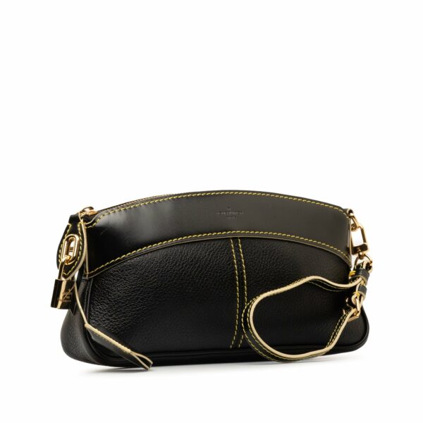 Black LV Suhali Lockit Clutch - Image 2