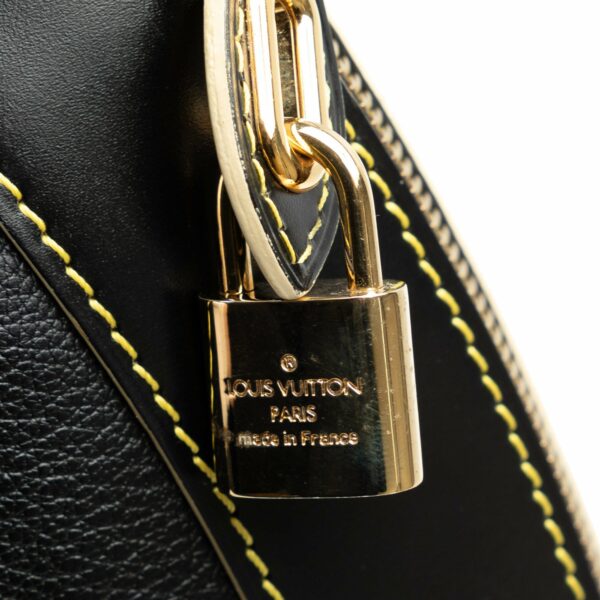 Black LV Suhali Lockit Clutch - Image 8