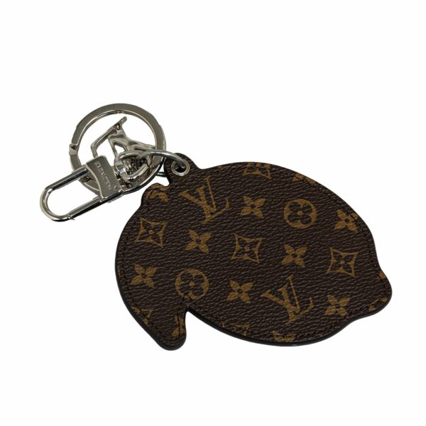 Yellow LV Monogram Lemon Charm Key Chain - Image 2