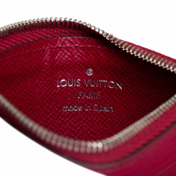 Red LV Epi Trio Coin Pouch - Image 7