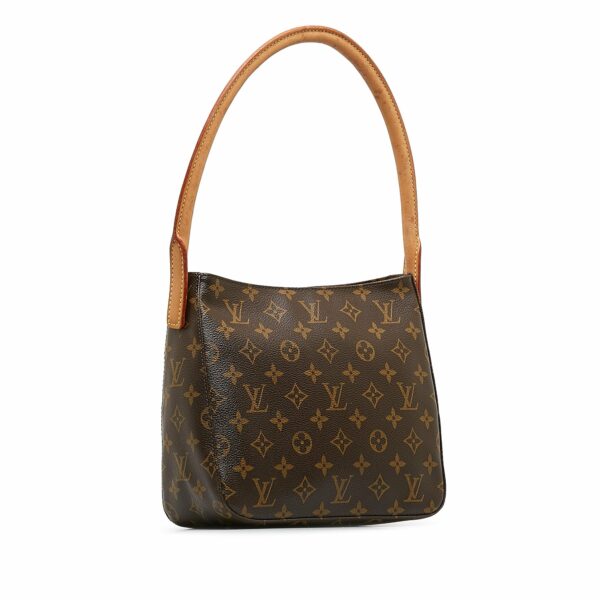 Brown LV Monogram Looping MM Shoulder Bag - Image 2