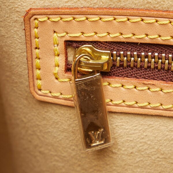 Brown LV Monogram Looping MM Shoulder Bag - Image 8