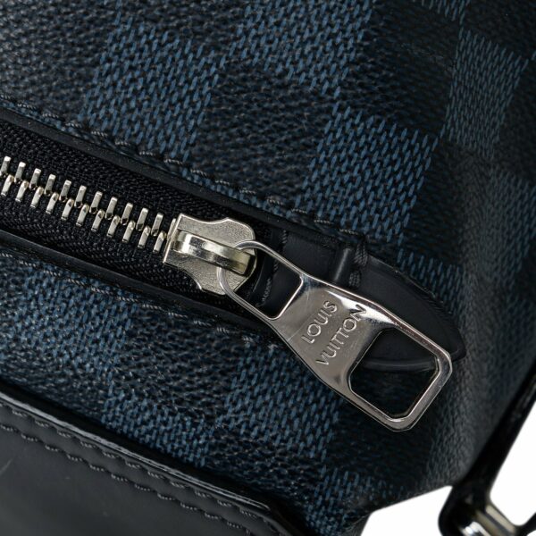 Blue LV Damier Cobalt Greenwich Messenger Crossbody Bag - Image 12