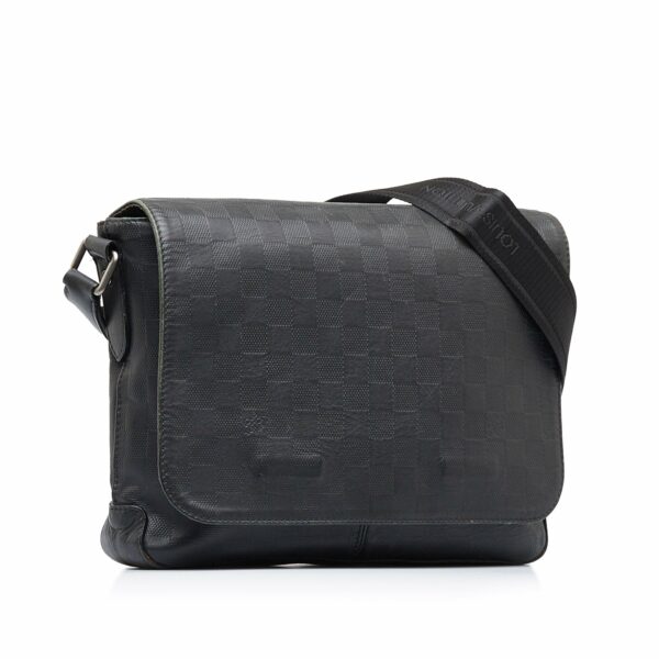 Black LV Damier Infini District Crossbody Bag - Image 2