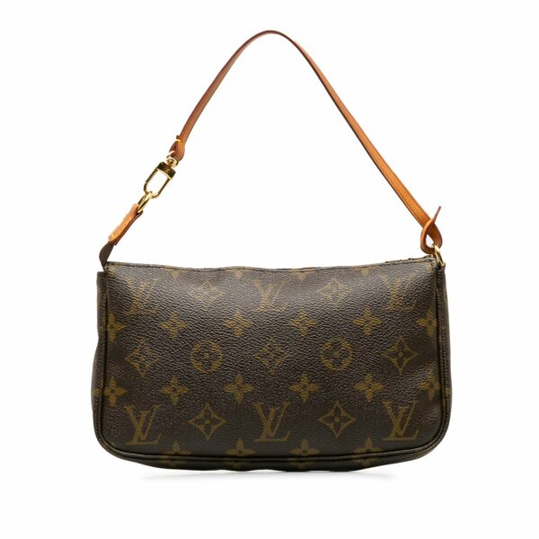 Brown LV Monogram Pochette Accessoires Baguette - Image 3