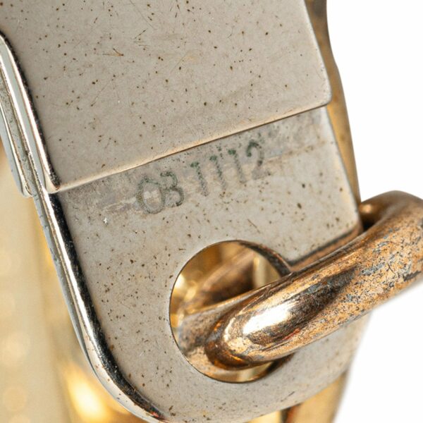 Gold LV Monogram Charm Key Chain - Image 3